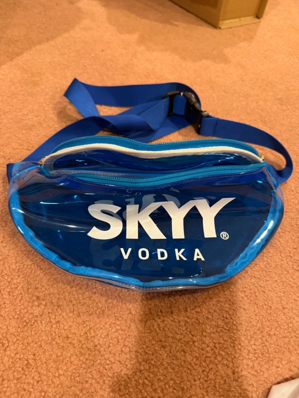 SKYY Vodka Blue Clear Vinyl Fanny Pack